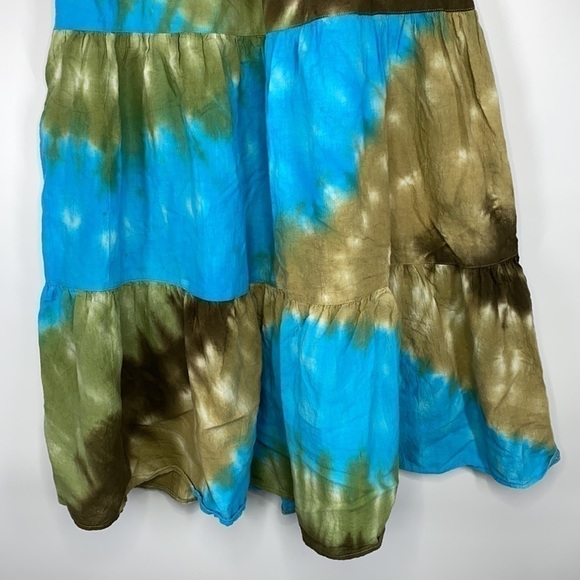 Debbie Kate South Beach Boston Proper Tie Dye Strapless Dress Size Medium - Picture 6 of 8